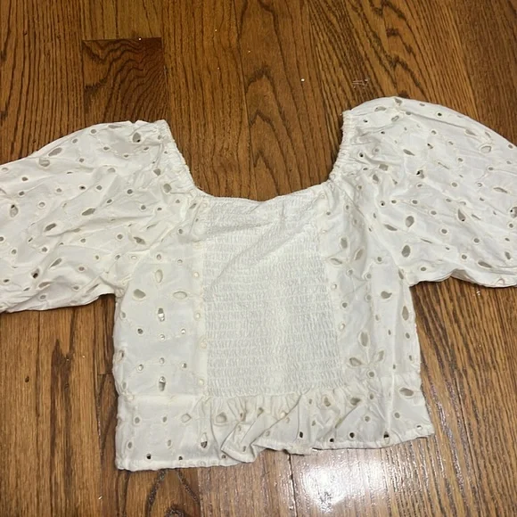 Zara Matching Embroidered/Crochet Set